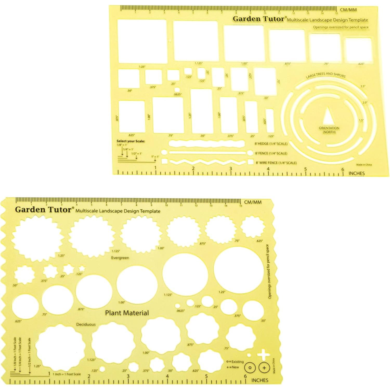 Kit de Diseño de Jardín Garden Tutor - Plantillas y Regla Flexible