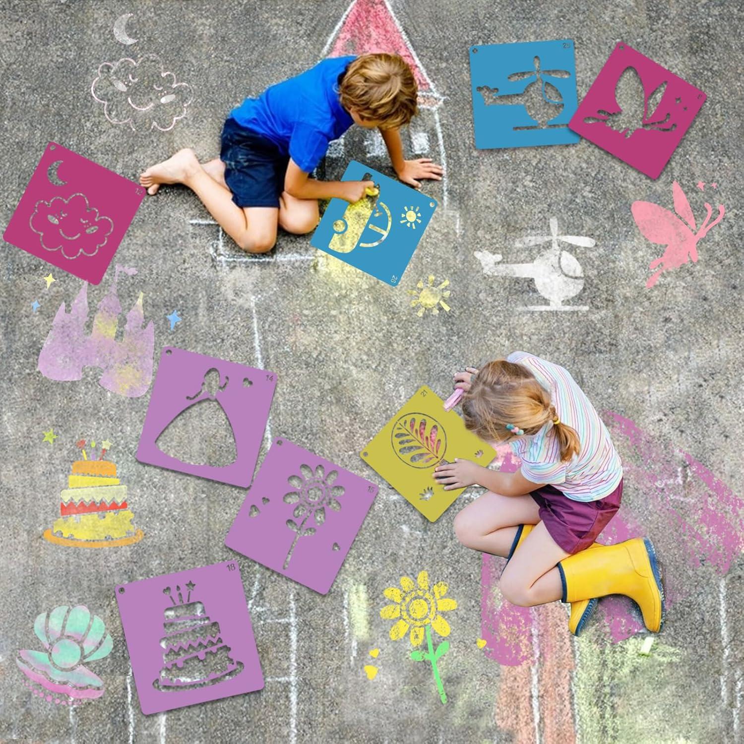 48 Plantillas Reutilizables Komezen para Niños - 20.32 cm