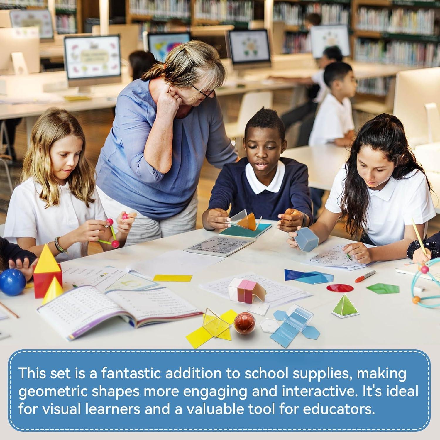 Conjunto de Formas Geométricas 3D Yichushisu - 12 Piezas 5 cm