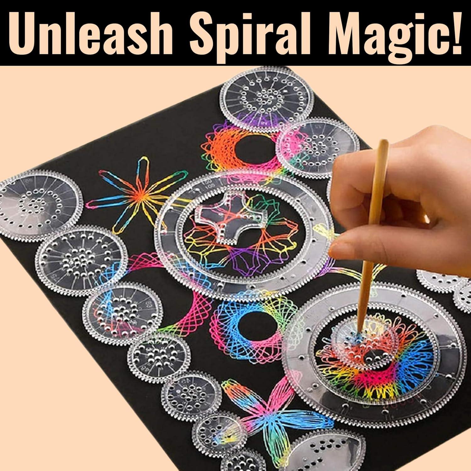 Kit de Dibujo Espiral SHIZAM Creativo 22 Piezas para Todas las Edades