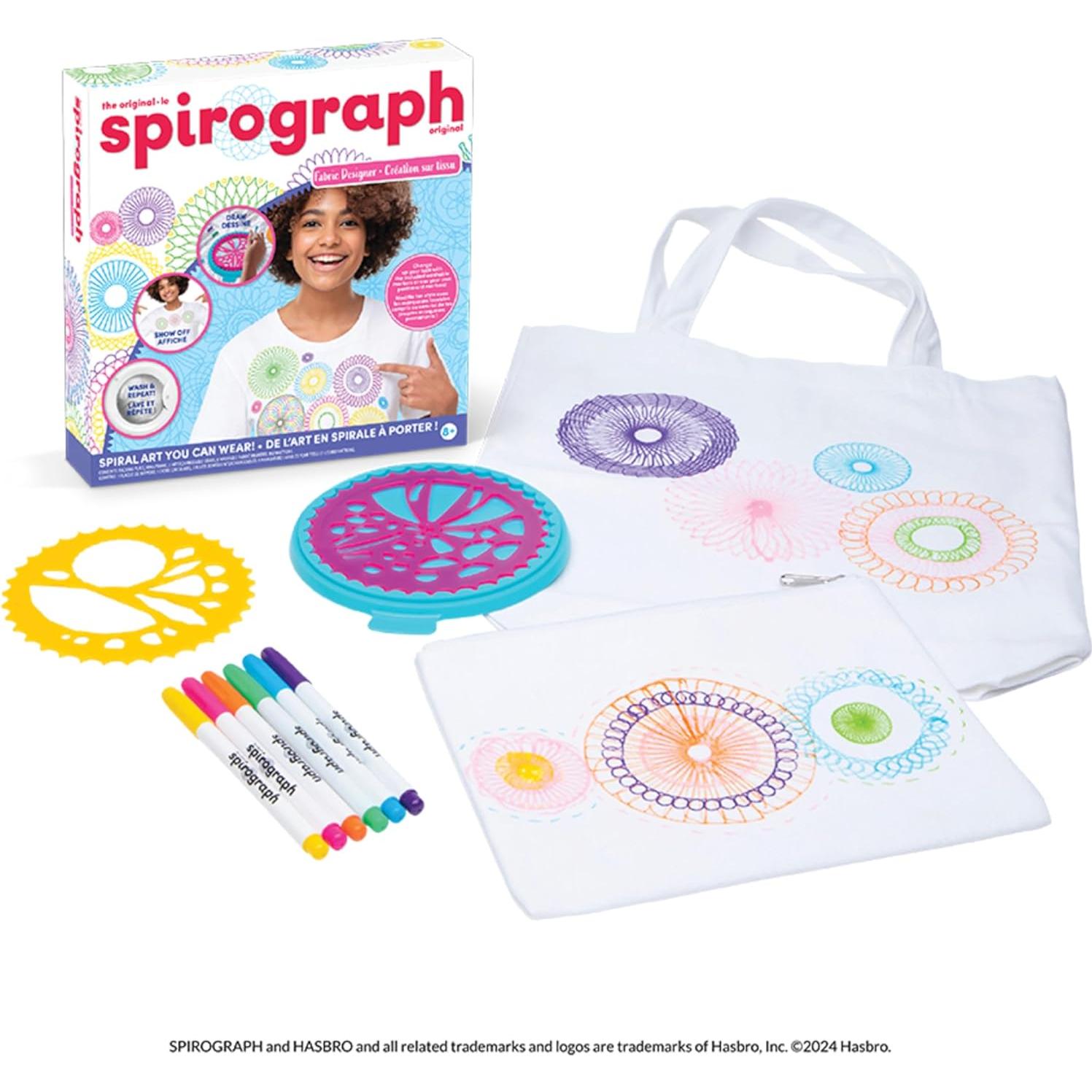 Spirograph Diseñador de Tela PlayMonster - Kit de Dibujo 6 Marcadores