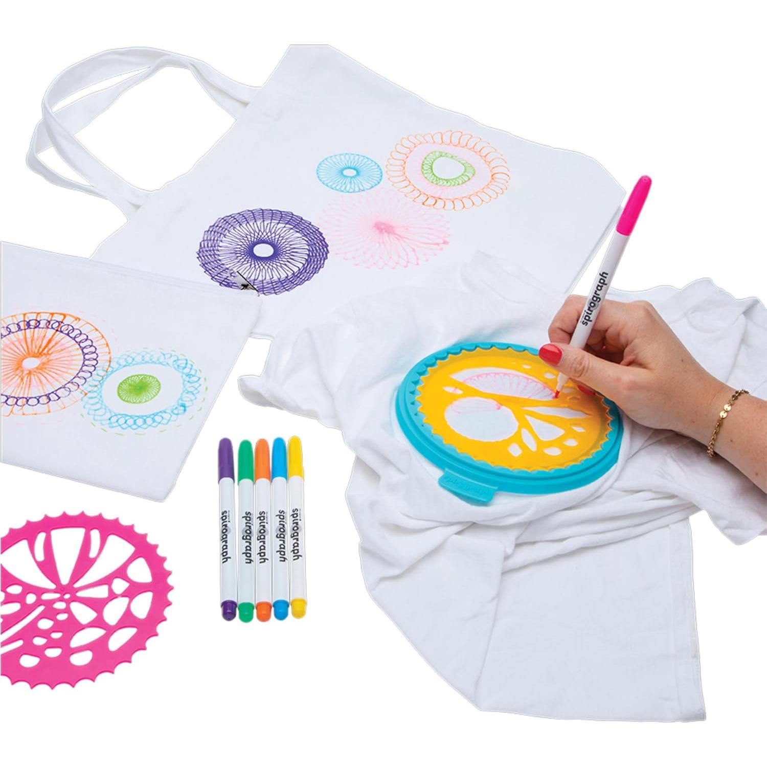 Spirograph Diseñador de Tela PlayMonster - Kit de Dibujo 6 Marcadores