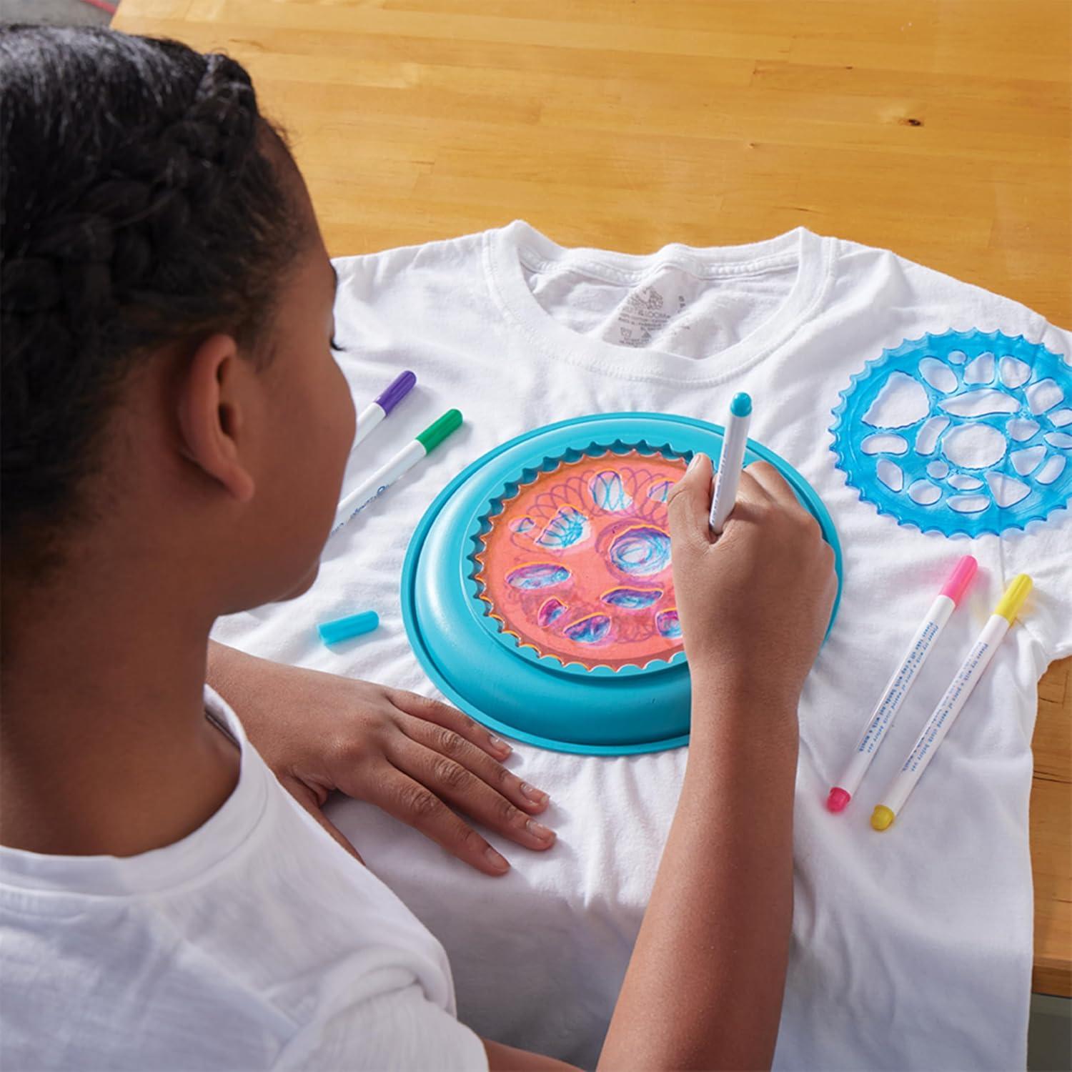 Spirograph Diseñador de Tela PlayMonster - Kit de Dibujo 6 Marcadores
