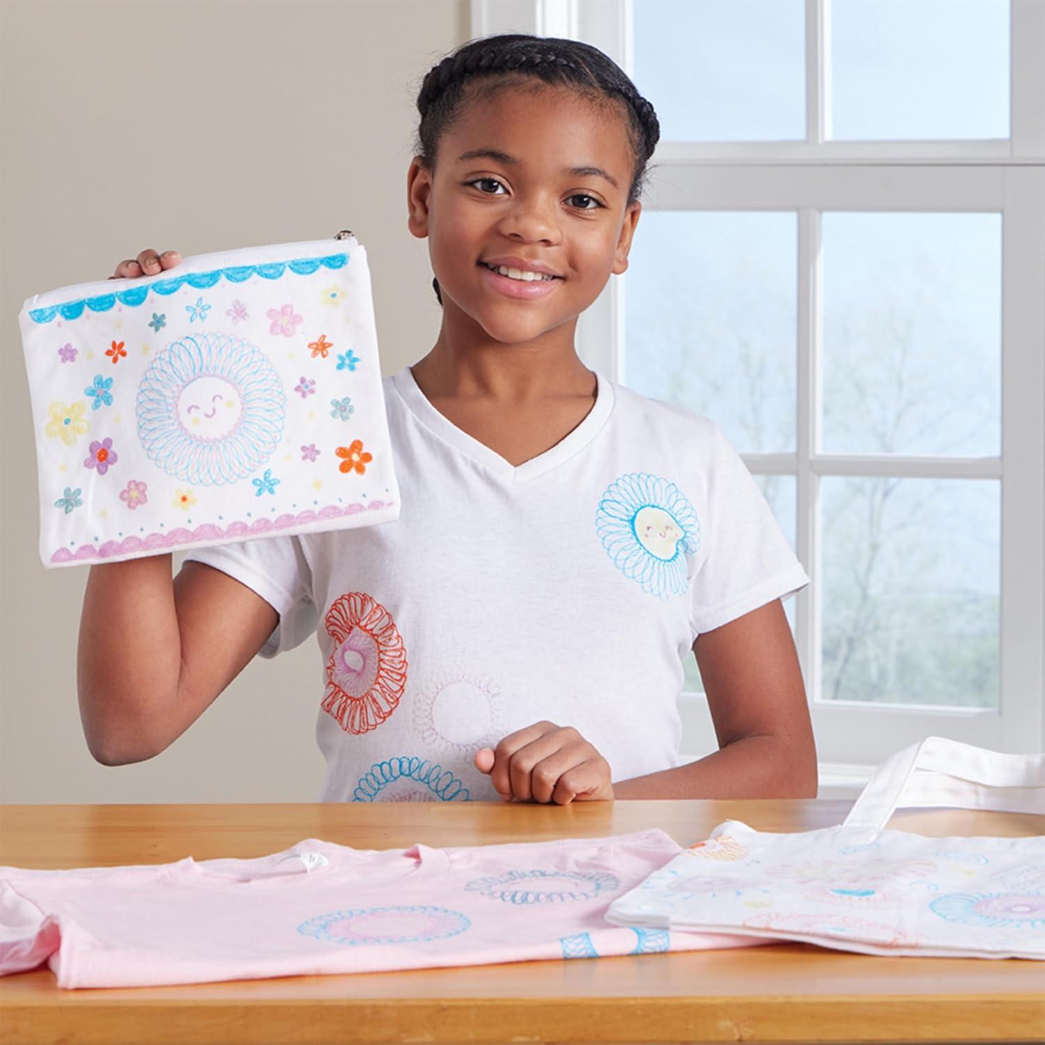 Spirograph Diseñador de Tela PlayMonster - Kit de Dibujo 6 Marcadores