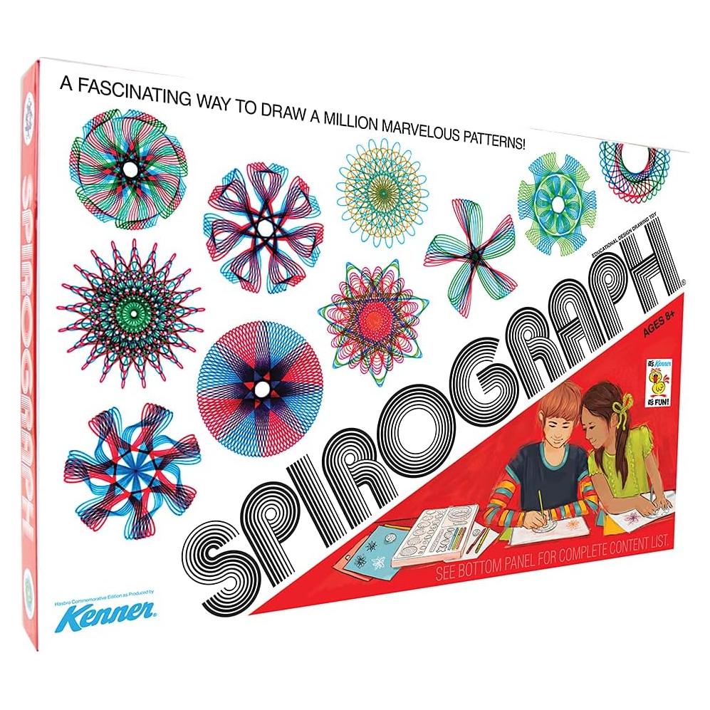 Juego Retro Spirograph Deluxe PlayMonster - Kit de Dibujo 3D