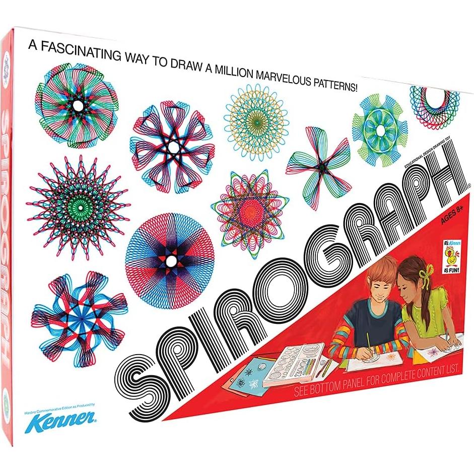 Juego Retro Spirograph Deluxe PlayMonster - Kit de Dibujo 3D