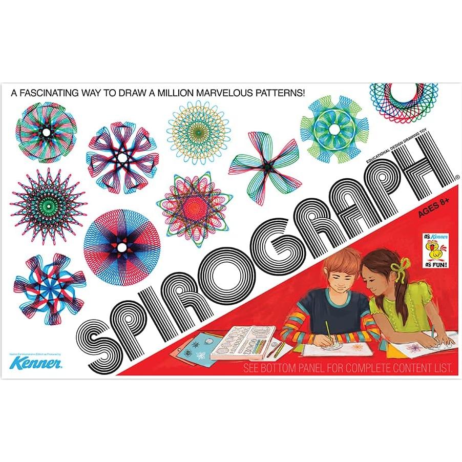 Juego Retro Spirograph Deluxe PlayMonster - Kit de Dibujo 3D