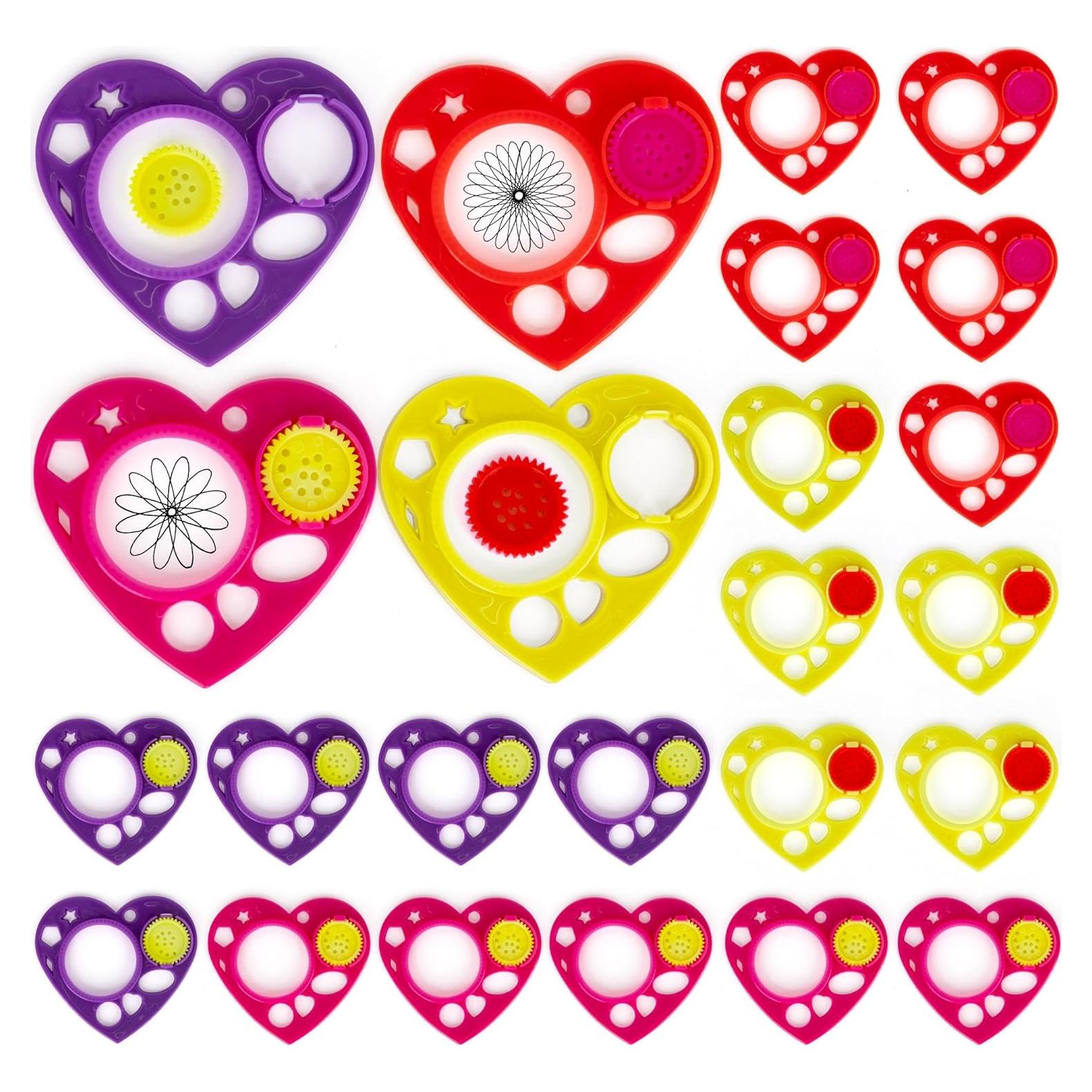 Set de Spirografías en Forma de Corazón ArtCreativity - 24 Piezas