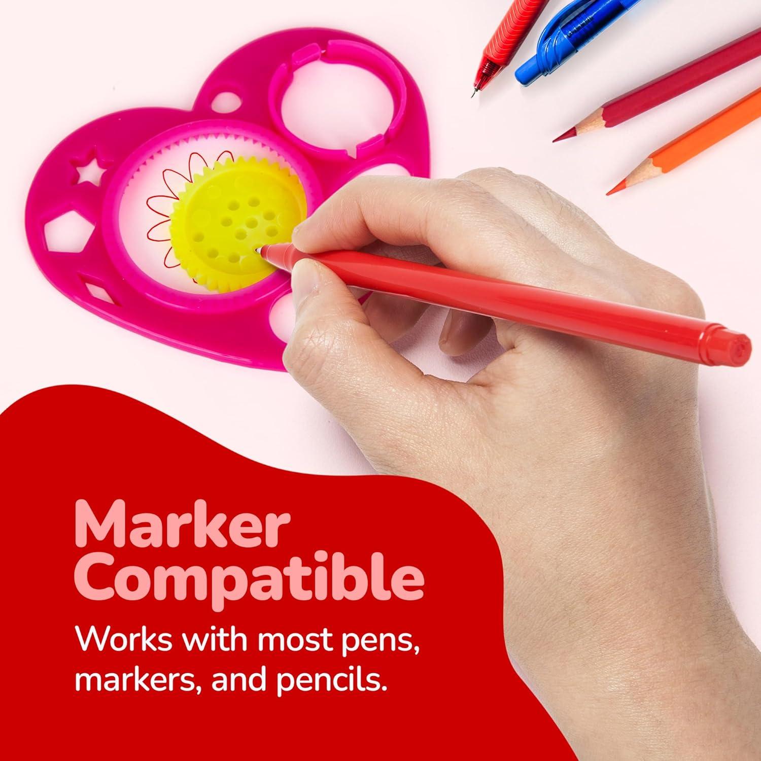 Set de Spirografías en Forma de Corazón ArtCreativity - 24 Piezas