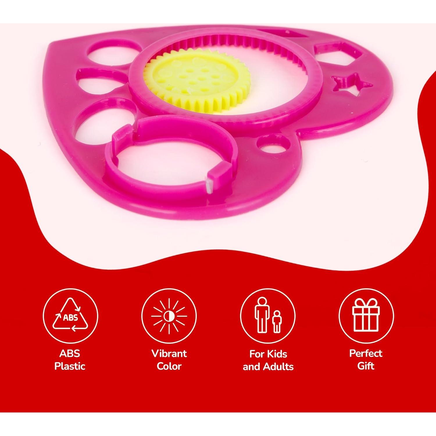 Set de Spirografías en Forma de Corazón ArtCreativity - 24 Piezas