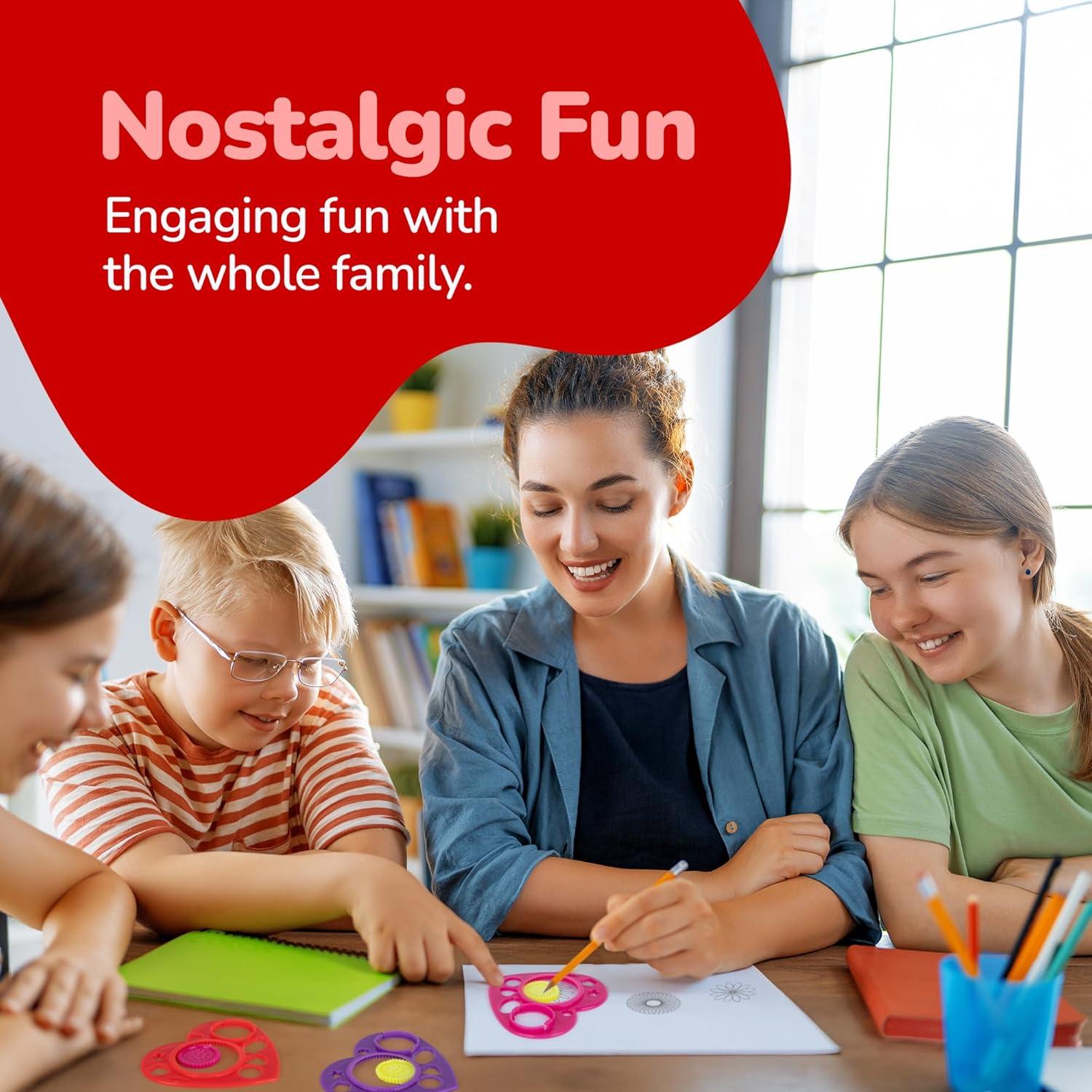 Set de Spirografías en Forma de Corazón ArtCreativity - 24 Piezas