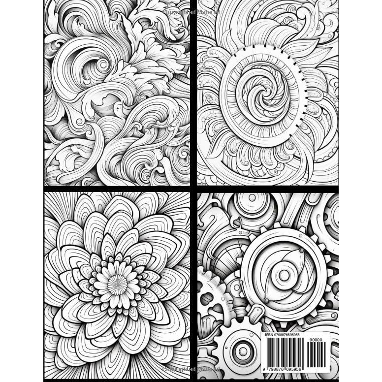The Coloring Book of Spirals, Swirls & Gears