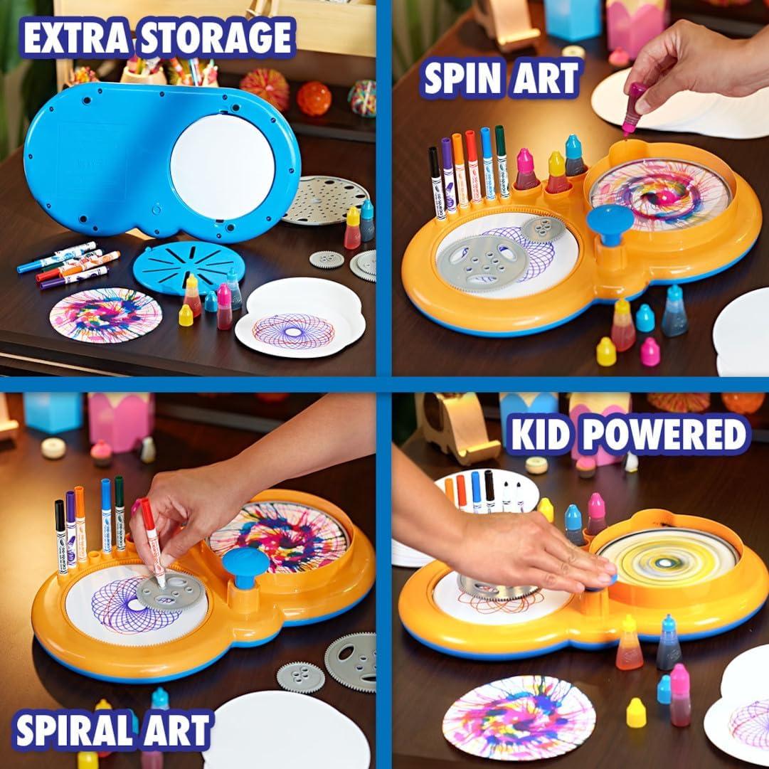 Estación de Arte Deluxe Crayola Spin & Spiral, 50 Piezas