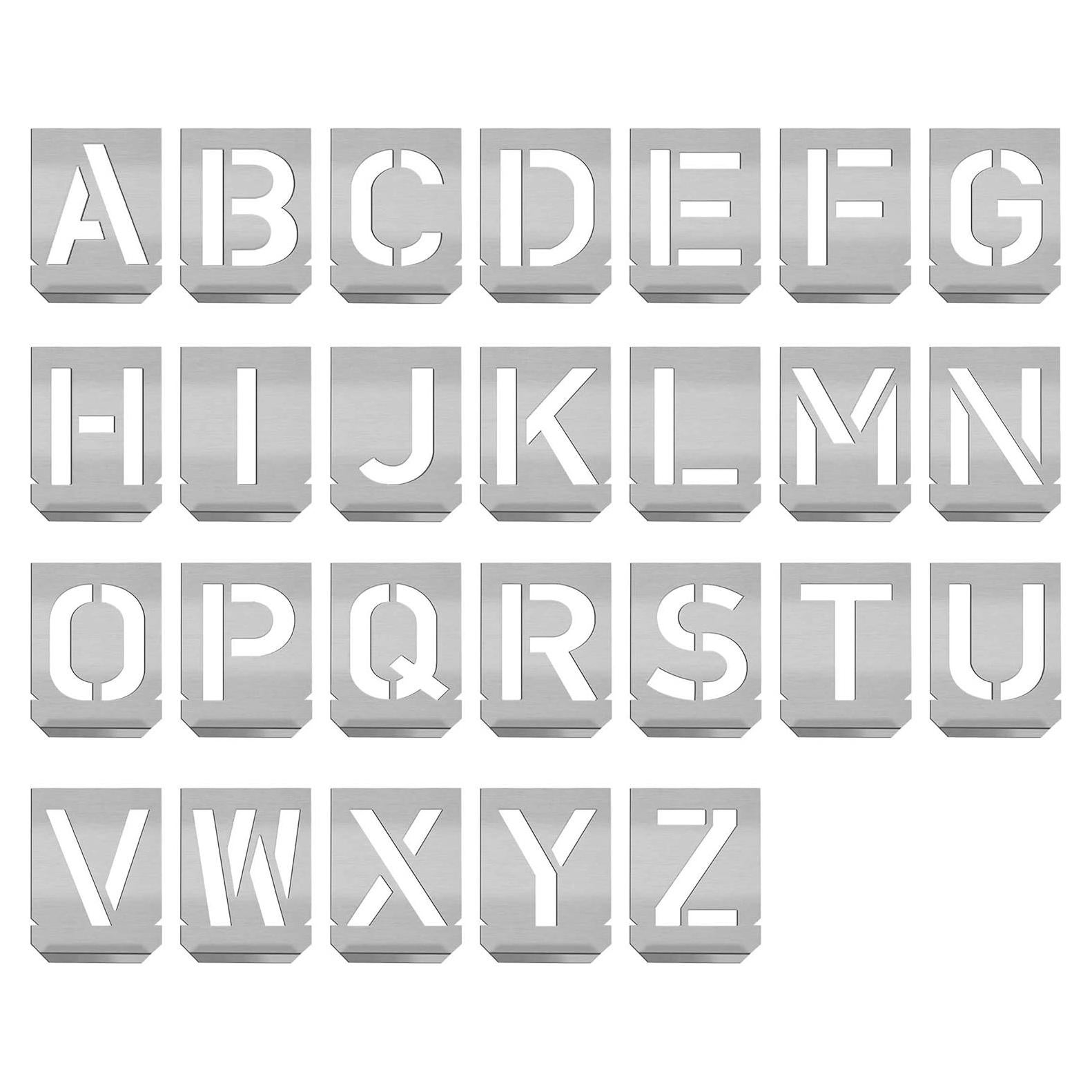 Plantillas de Letras de Acero Inoxidable HAUTMEC A-Z 40mm