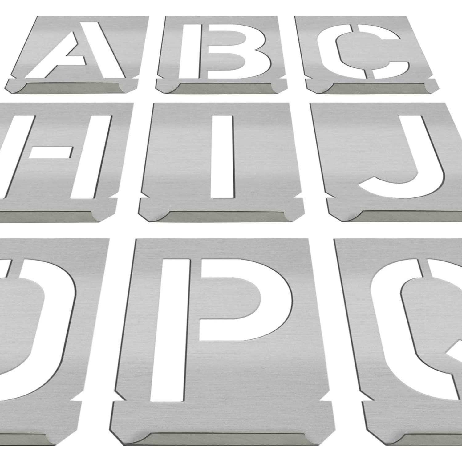 Plantillas de Letras de Acero Inoxidable HAUTMEC A-Z 40mm