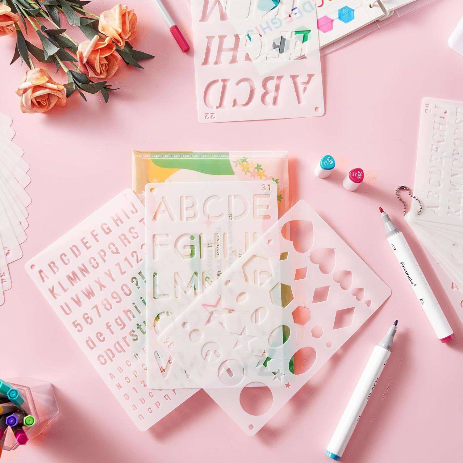 Plantillas Reutilizables Midenco para Pintar - 36 Pcs, 5 Tamaños