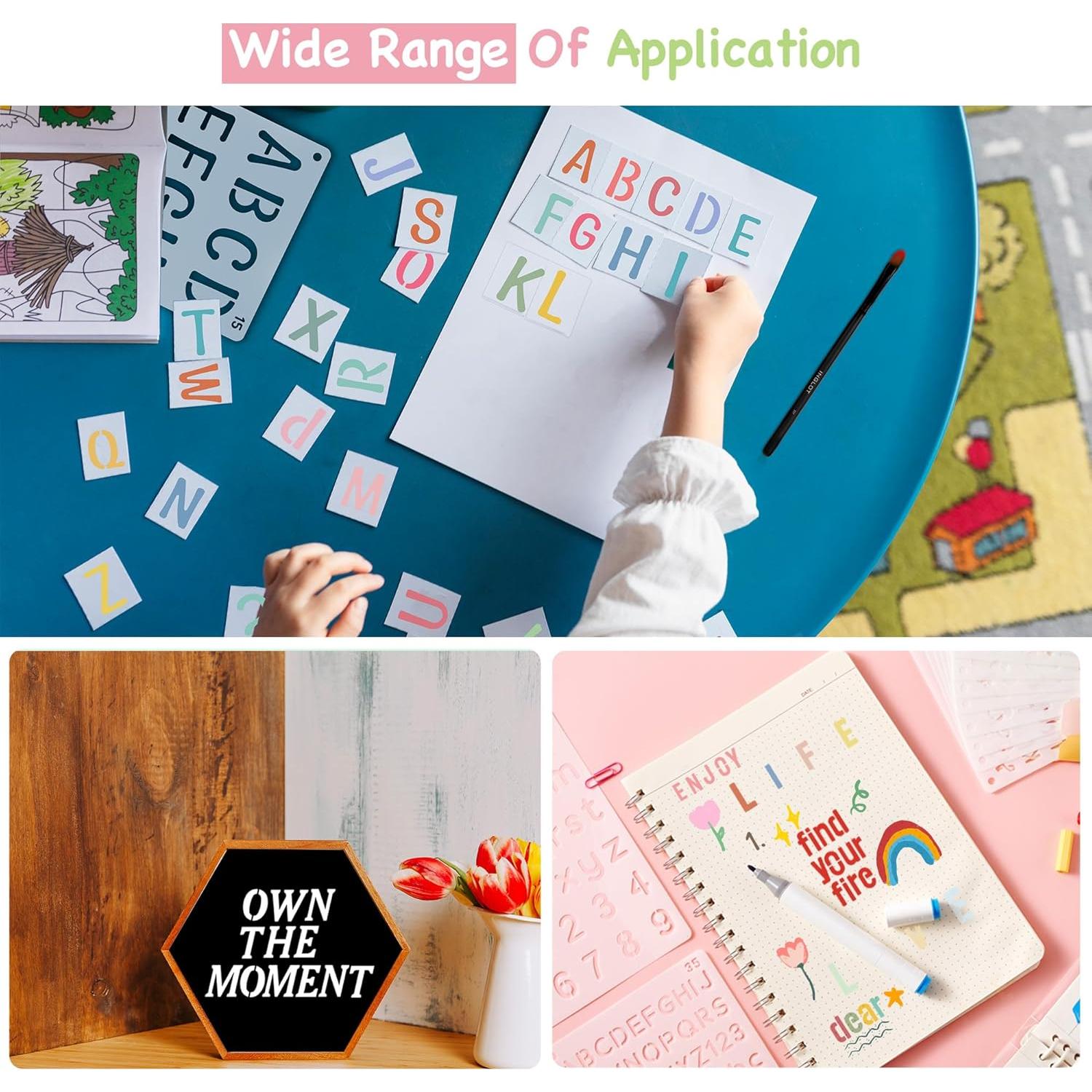 Plantillas Reutilizables Midenco para Pintar - 36 Pcs, 5 Tamaños