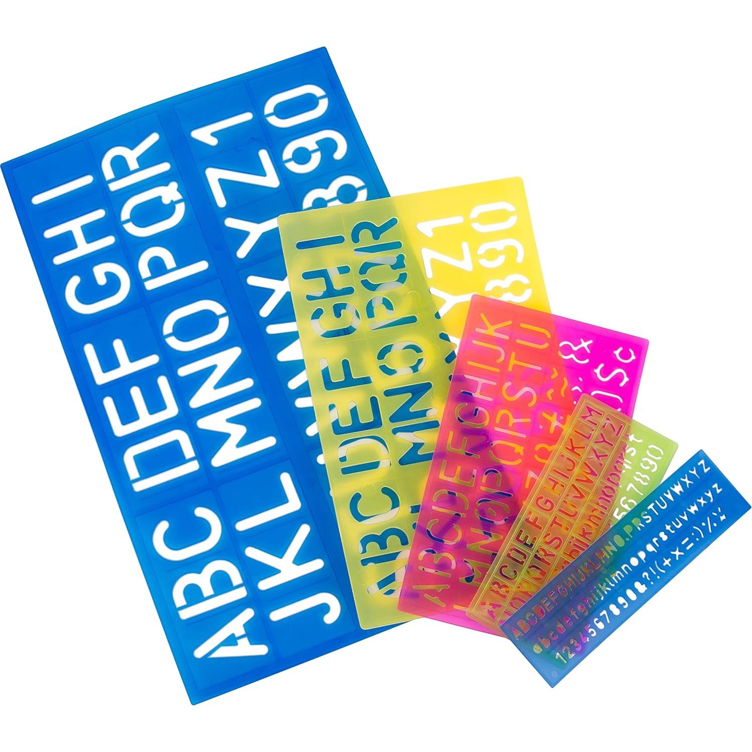 Plantillas de Letras y Números Sr. Pen - 5 Piezas Duraderas