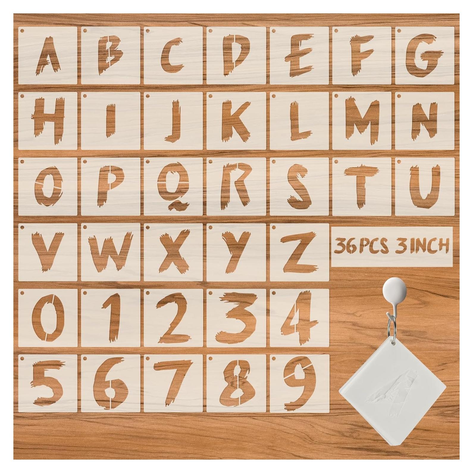 Plantillas Reutilizables Letras y Números JIULIN 7.62 cm