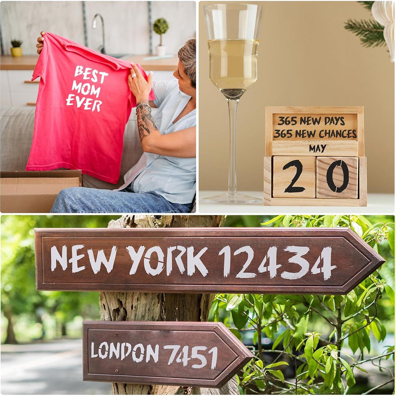 Plantillas Reutilizables Letras y Números JIULIN 7.62 cm