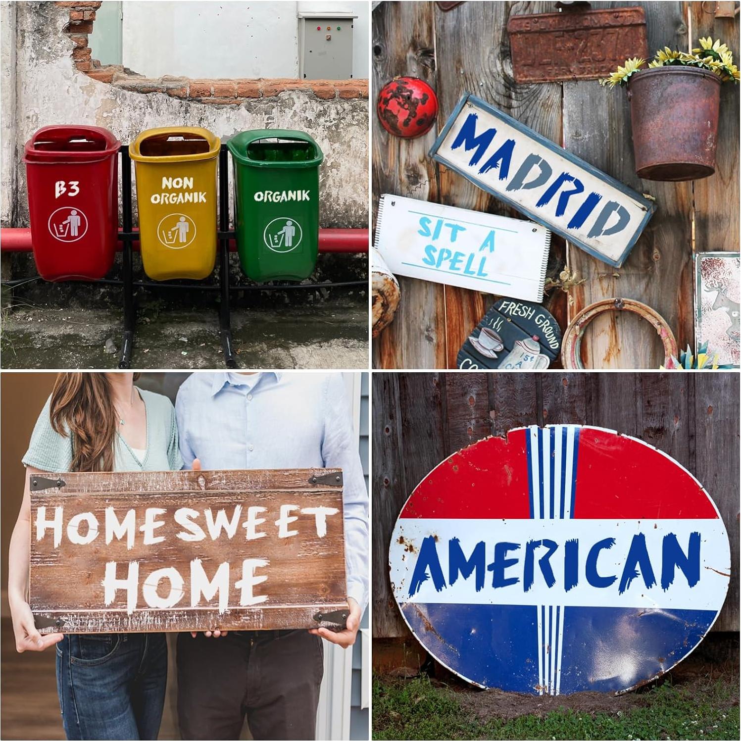 Plantillas Reutilizables Letras y Números JIULIN 7.62 cm