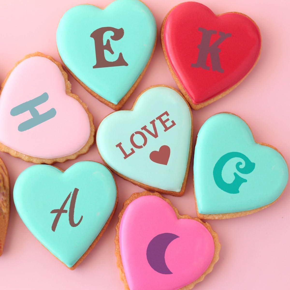 Plantillas de Letras y Números XANGEY - 22 Piezas 16x14 cm