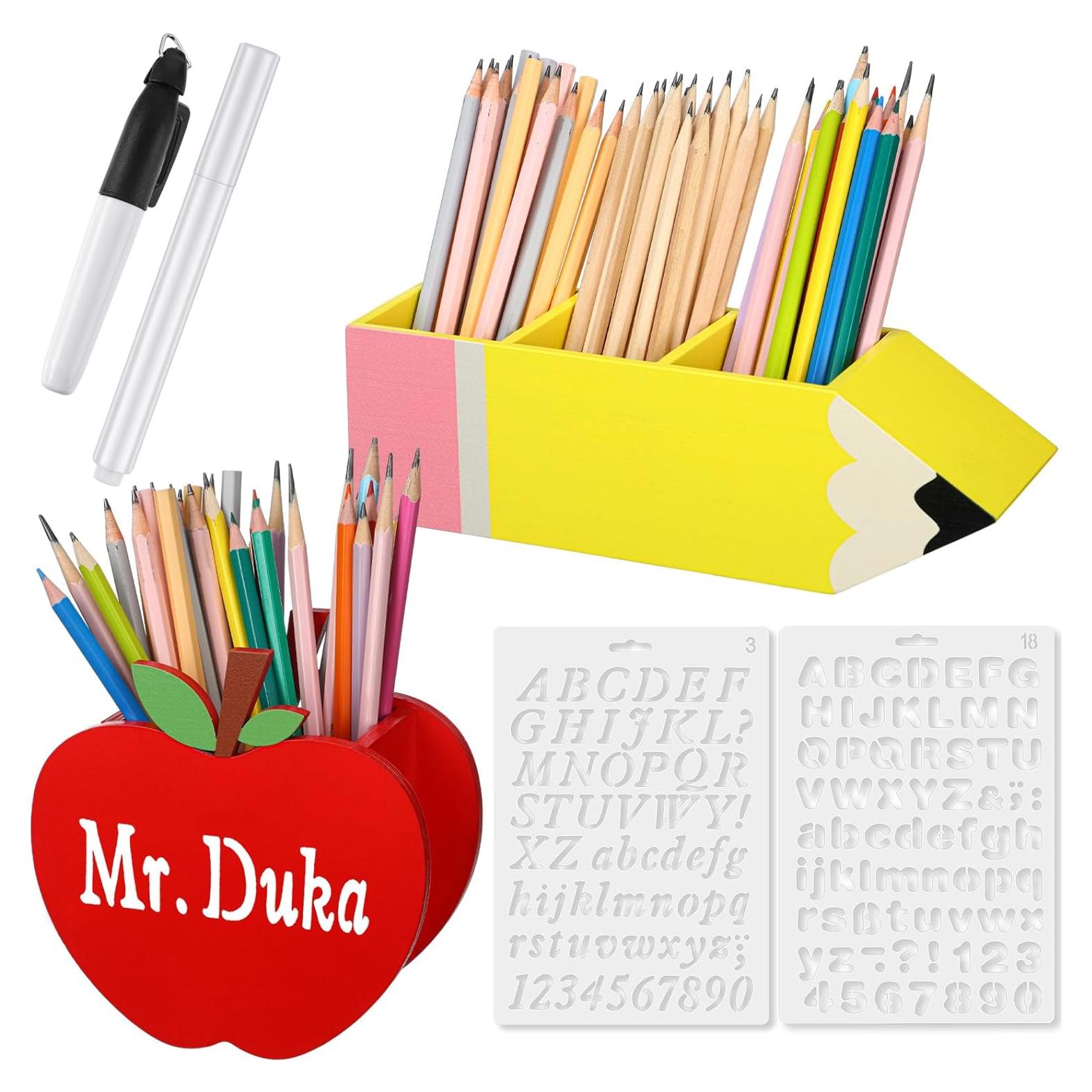 Kisston Organizador de Lápiz y Manzana DIY - 6 Piezas