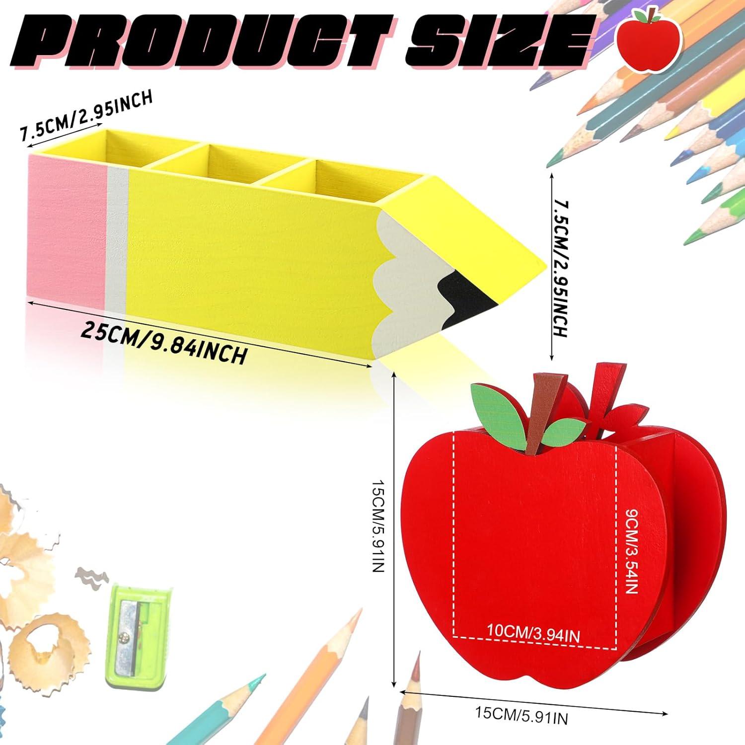Kisston Organizador de Lápiz y Manzana DIY - 6 Piezas