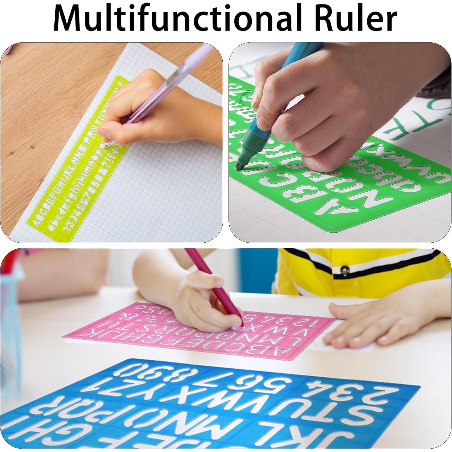 Juego de Plantillas de Letras y Números Molain - 4 Piezas