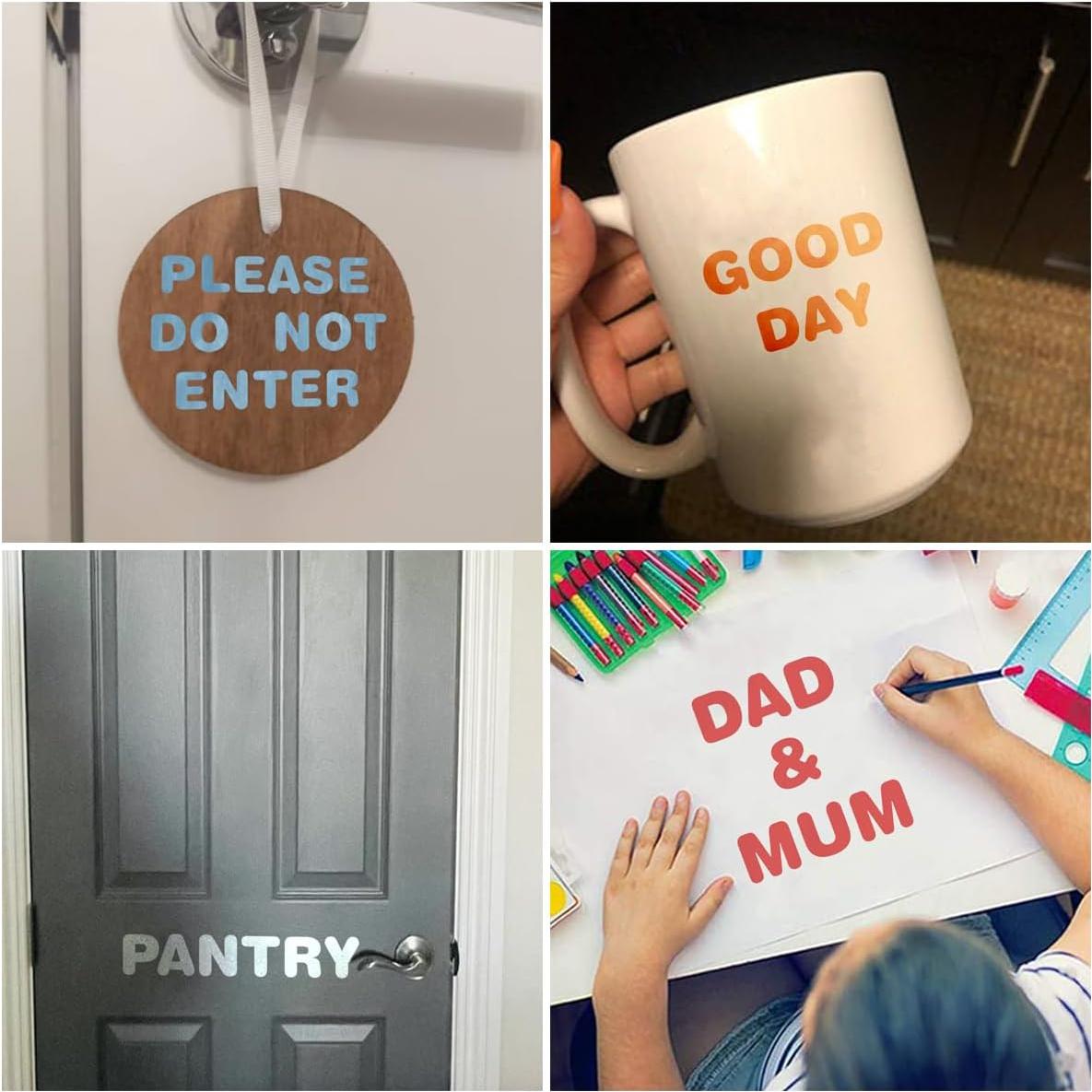 Plantillas de Letras y Números Reutilizables XANGEY 15.24 cm