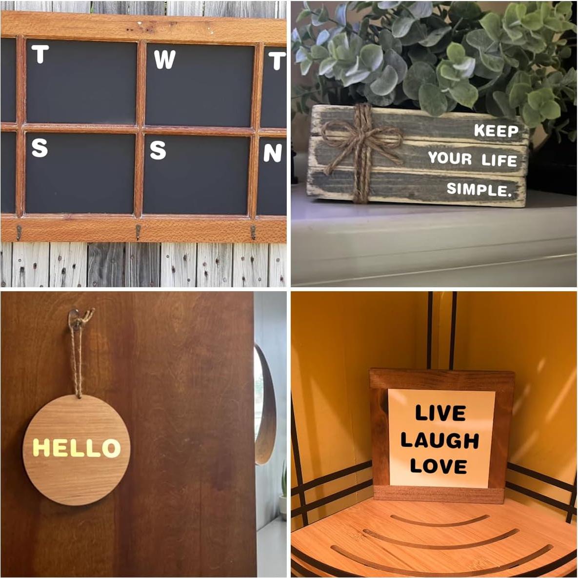 Plantillas de Letras y Números Reutilizables XANGEY 15.24 cm