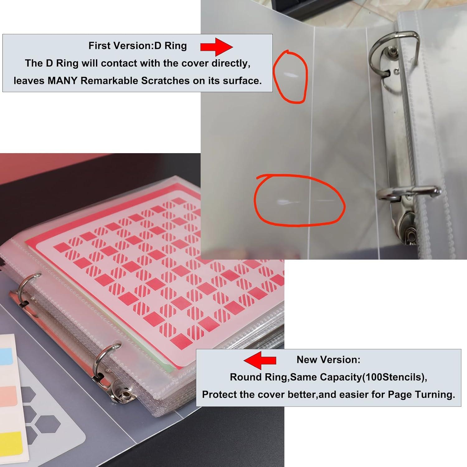 Carpeta de Almacenamiento de Plantillas NEGEMEL 50 Páginas