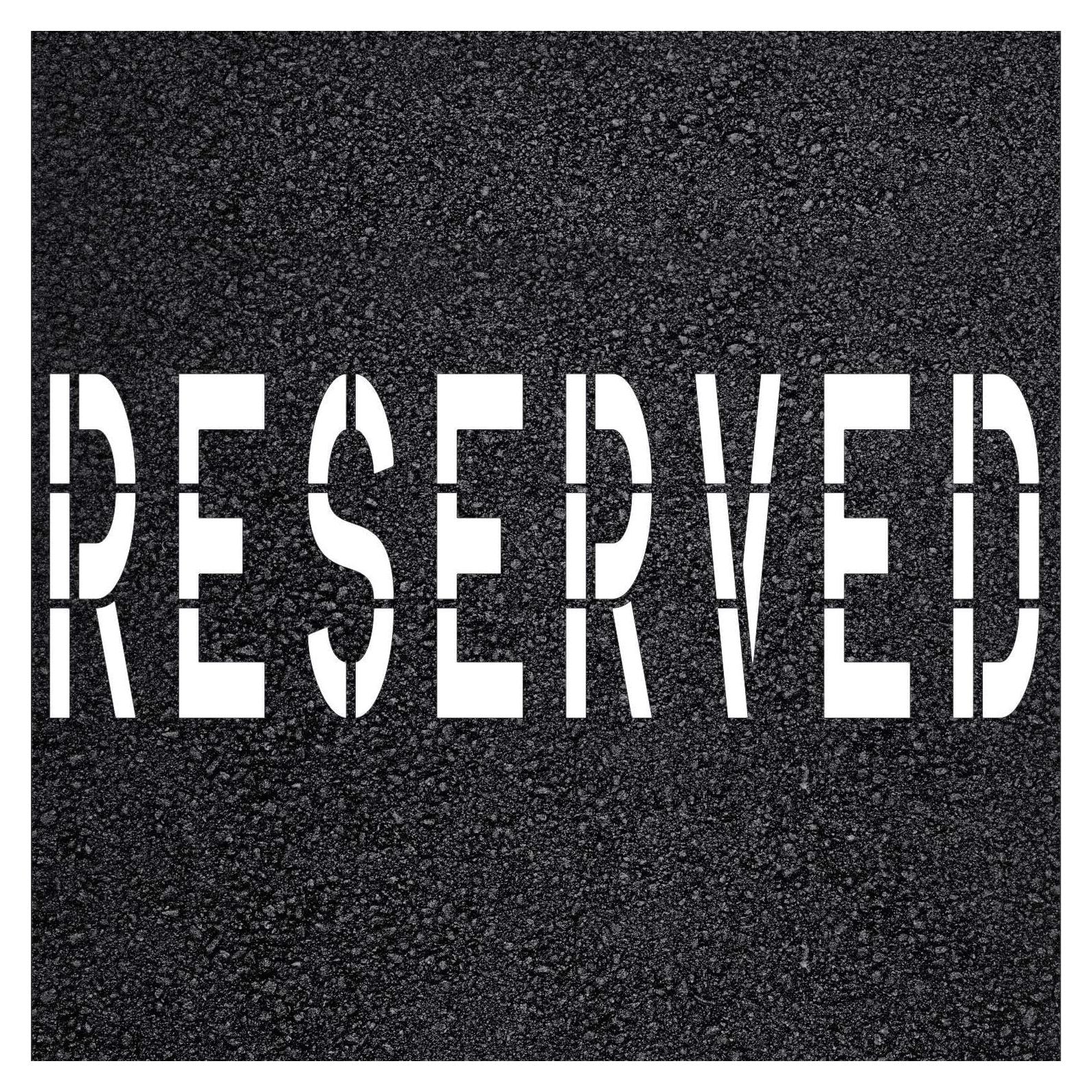 Plantilla de Estacionamiento Reservado Marketing Holders 2 Unidades