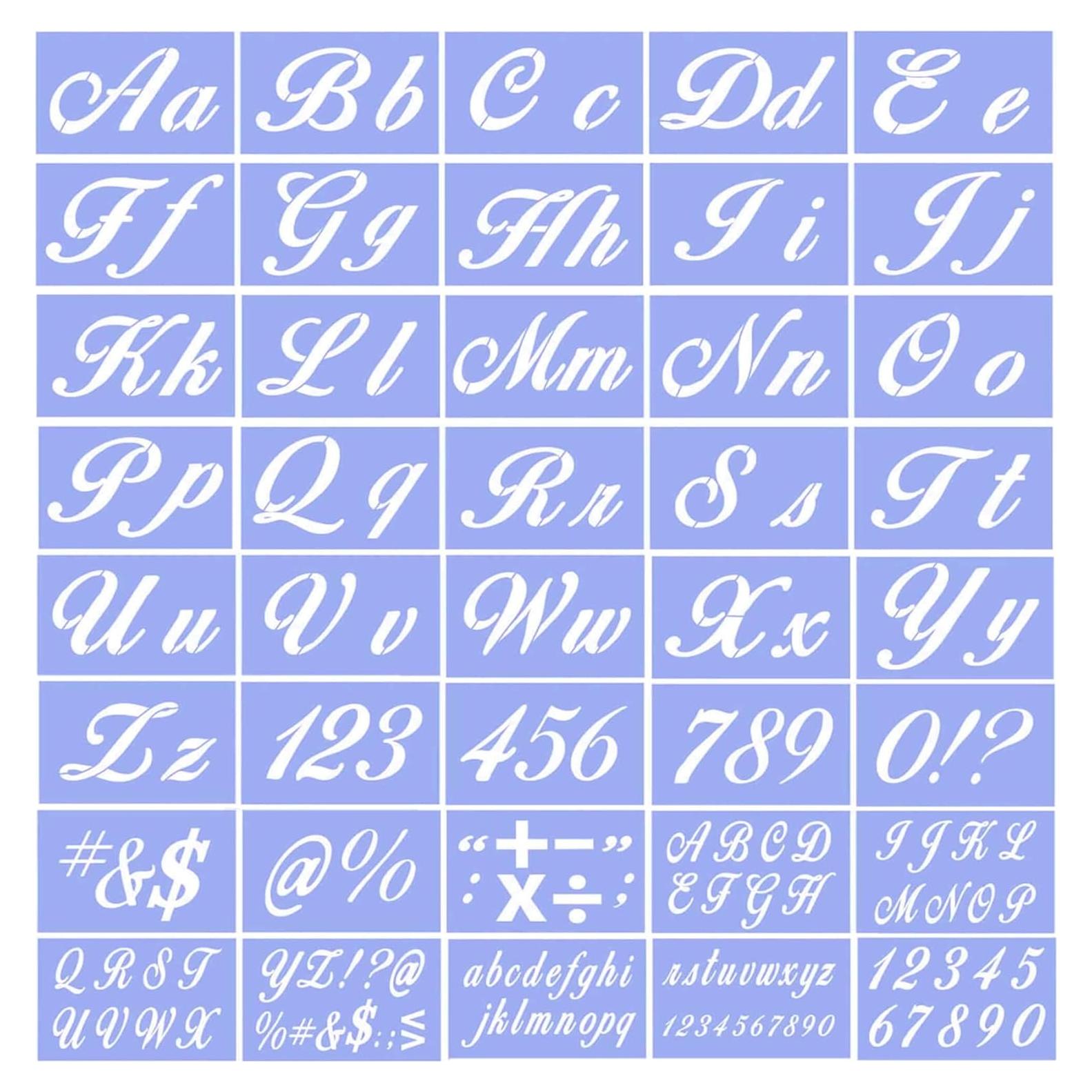 Kit de Plantillas de Letras y Números Big Klauss - Reutilizables