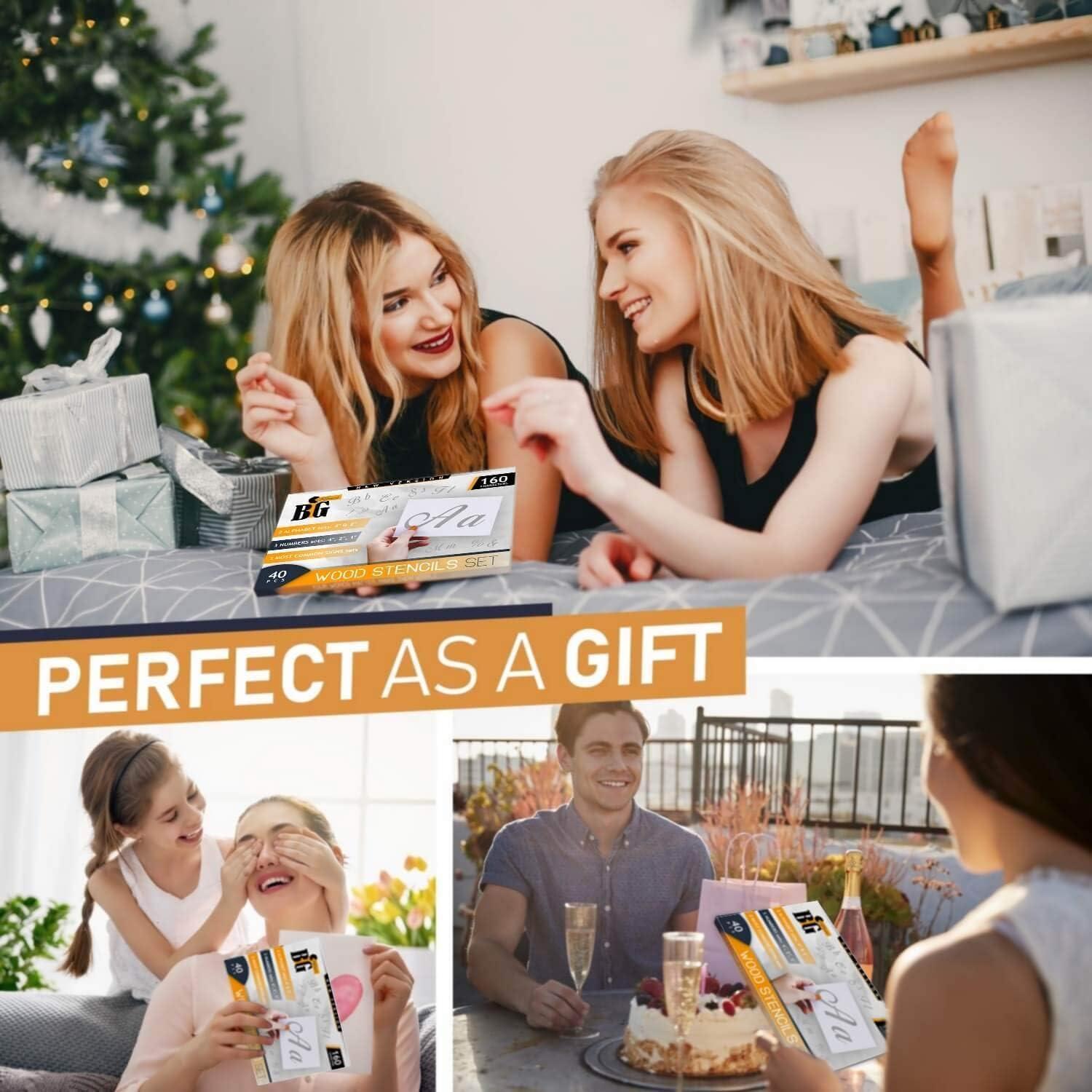 Kit de Plantillas de Letras y Números Big Klauss - Reutilizables