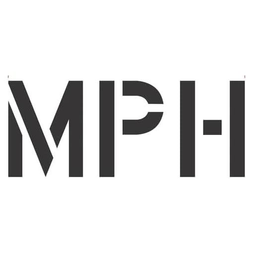 Paquete de 2 Plantillas MPH 30.48 cm para Señales de Tráfico