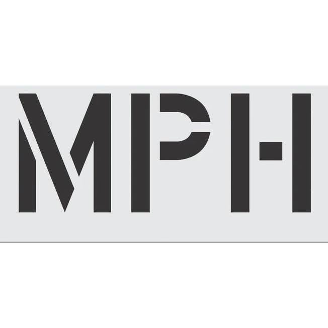 Paquete de 2 Plantillas MPH 30.48 cm para Señales de Tráfico