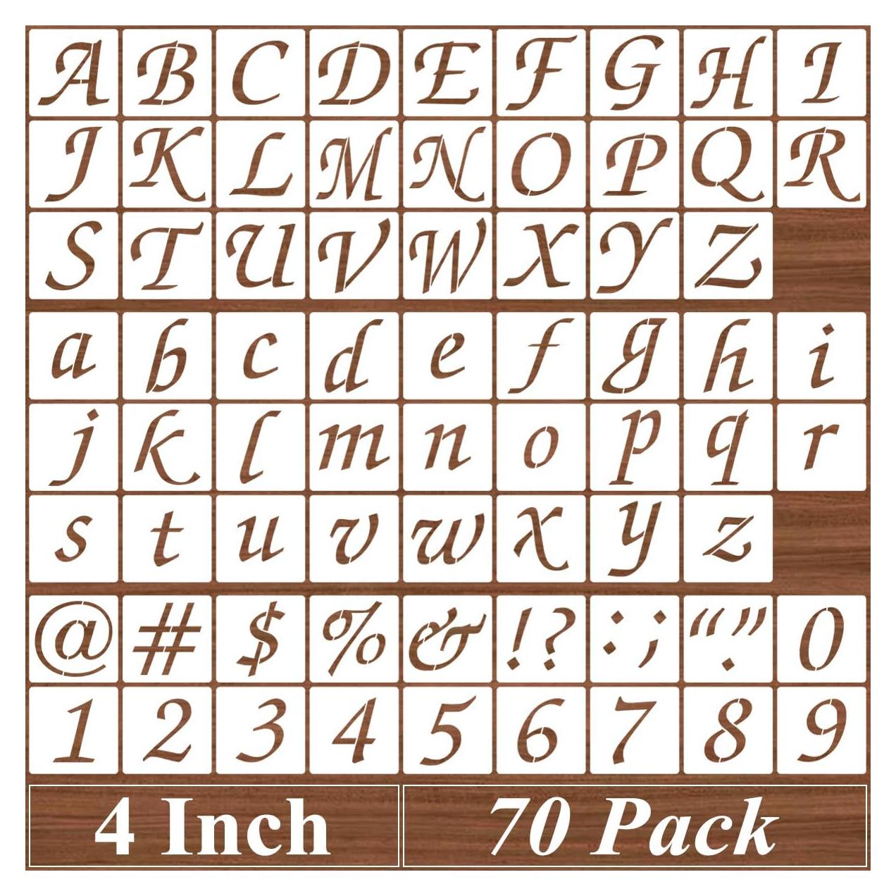 Plantillas de Letras y Números Reutilizables XANGEY 12.7 cm