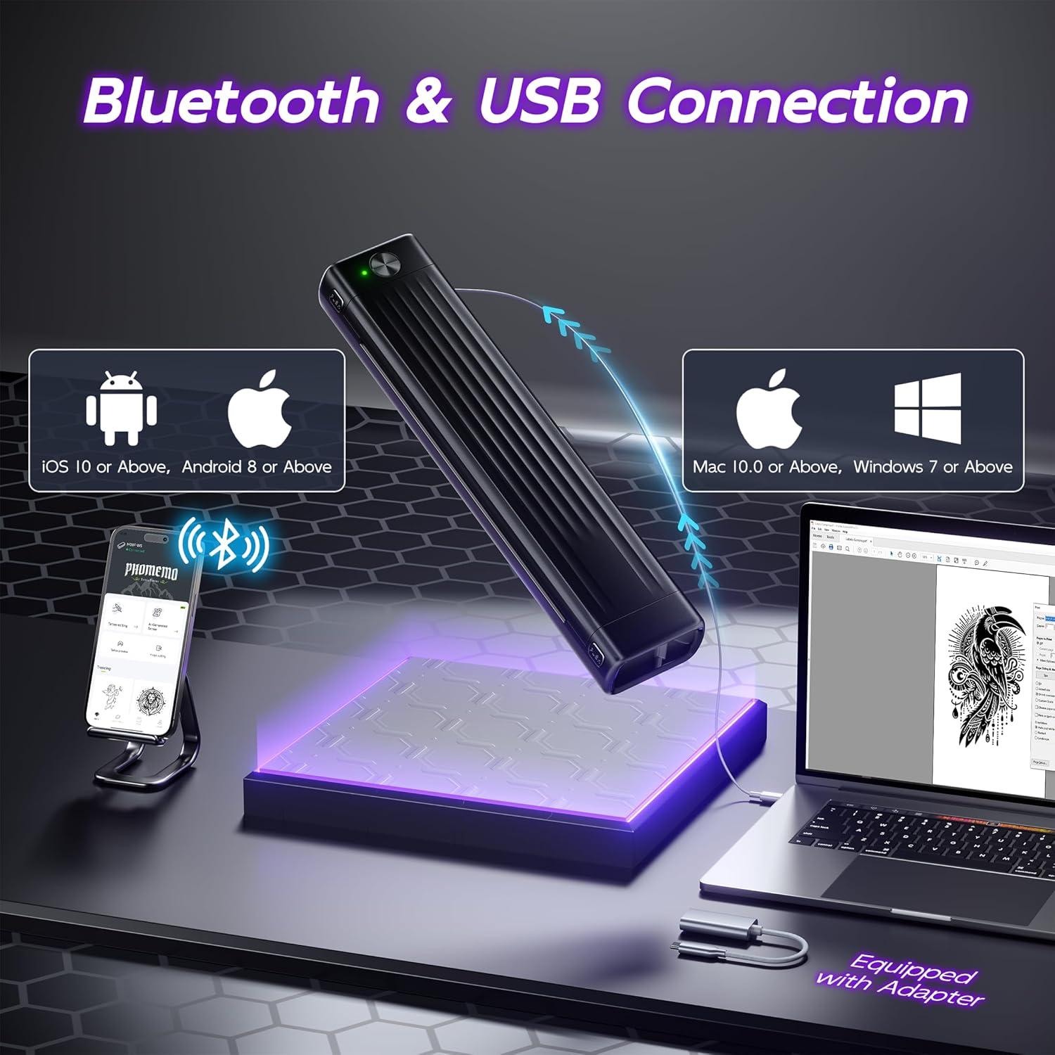 Impresora de Plantillas de Tatuaje Itari A886 Inalámbrica 2025