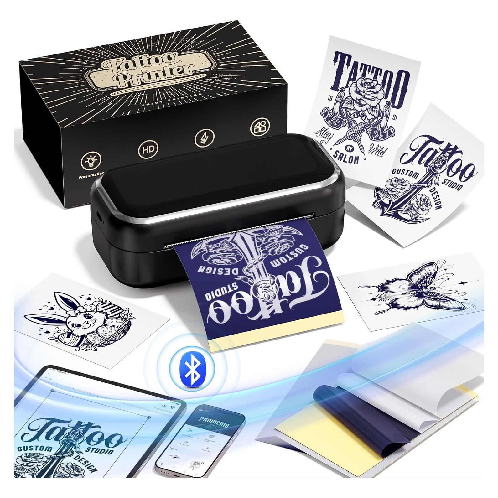 Impresora de Plantillas de Tatuaje Memoqueen TP31 Mini Bluetooth