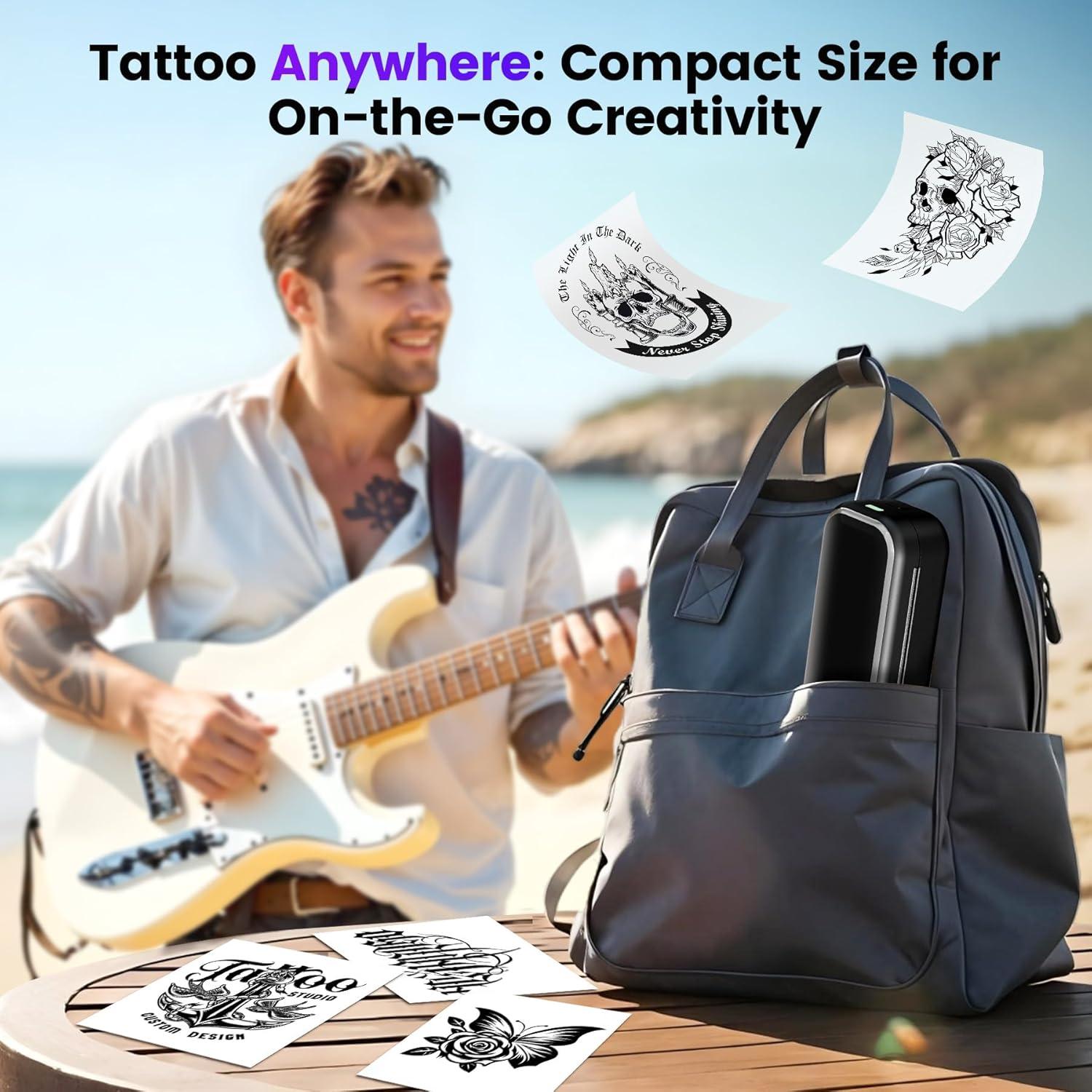 Impresora de Plantillas de Tatuajes Ponek TP31 Bluetooth 30 Hojas