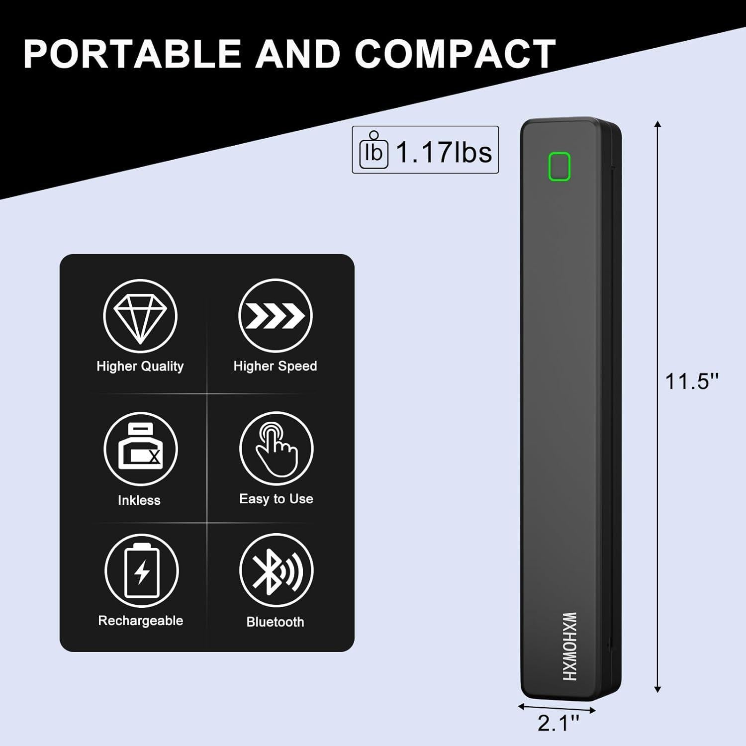 Impresora Térmica Portátil WXHOWXH para Tatuajes - Inalámbrica