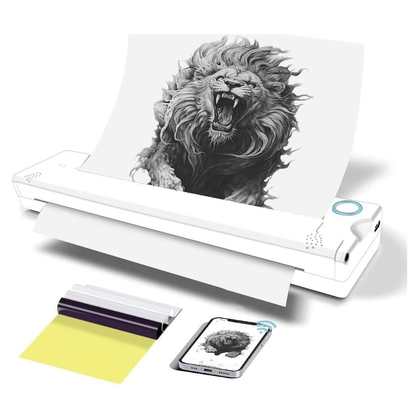 Impresora de Plantillas de Tatuaje YOULABLE A41 Inalámbrica Bluetooth