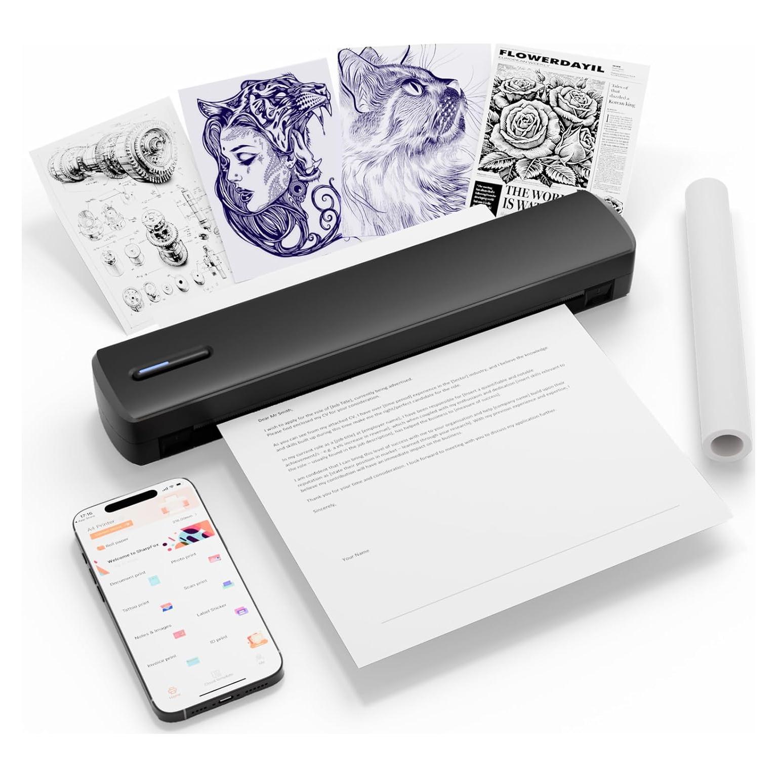 Impresora Térmica Portátil NULLTONEX C80 Bluetooth A4 A5