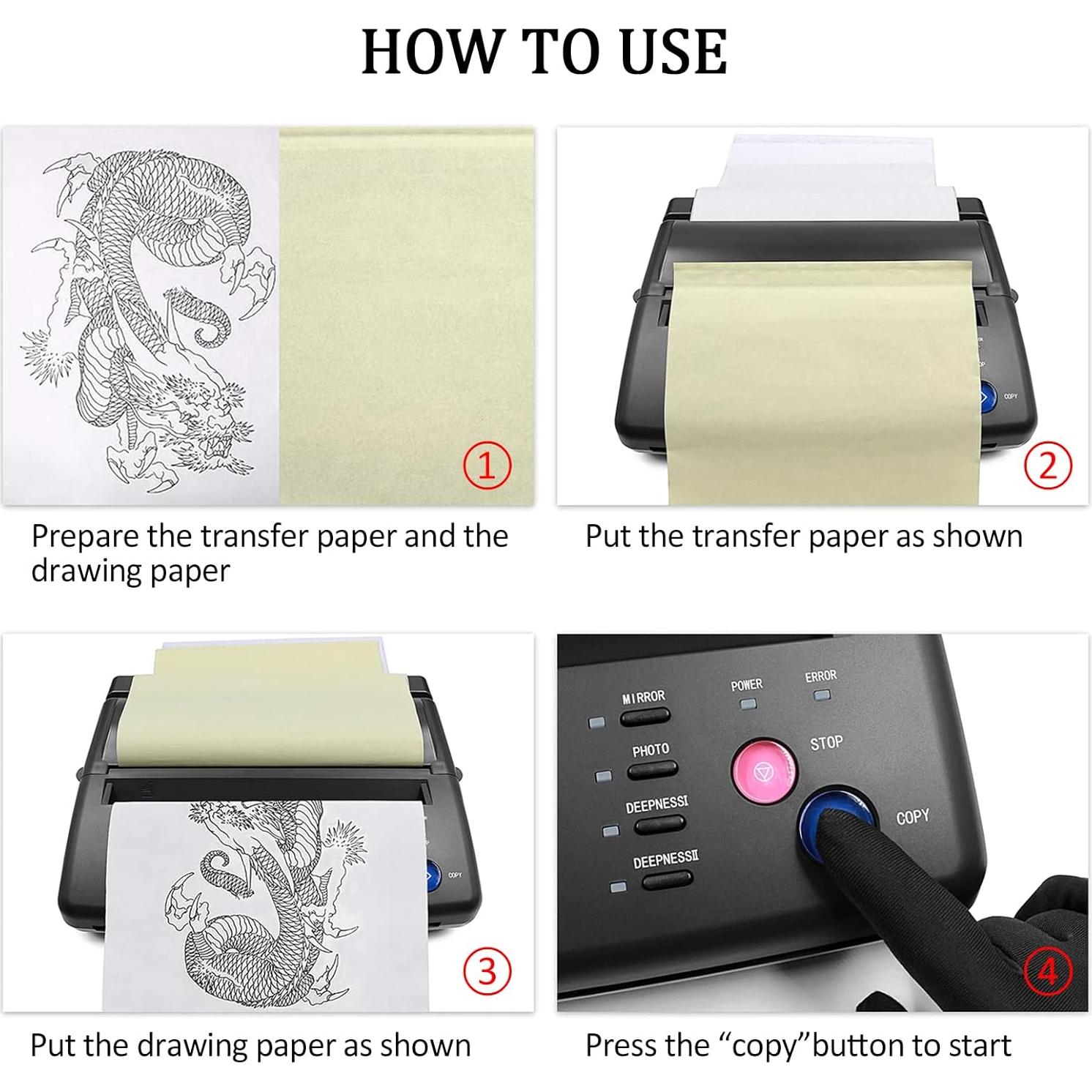 Máquina de Plantillas de Transferencia Autdor TA - Impresora Térmica Portátil con 30 Hojas