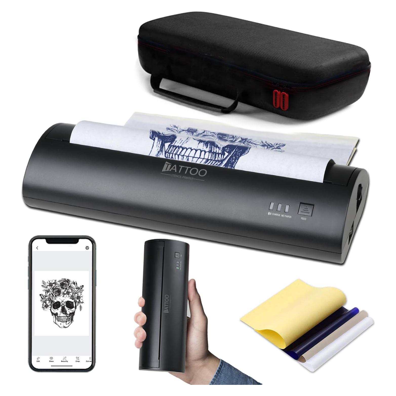 Impresora de Tatuajes Inalámbrica Atelics MHT-P8009 con Estuche