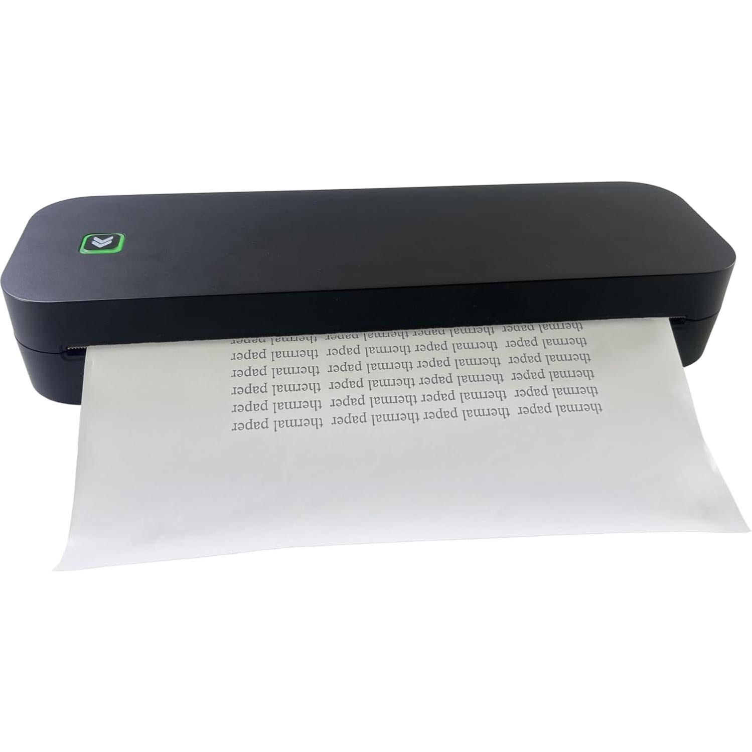 IOOIOO D210 Portable Printer, Wireless Inkless Bluetooth Thermal Printer for Tattoo Stencil Transfer Paper, for 8.5 x 11 Letter, A4 Rolled & Folded Thermal Paper (Black, Without Carrying Case)