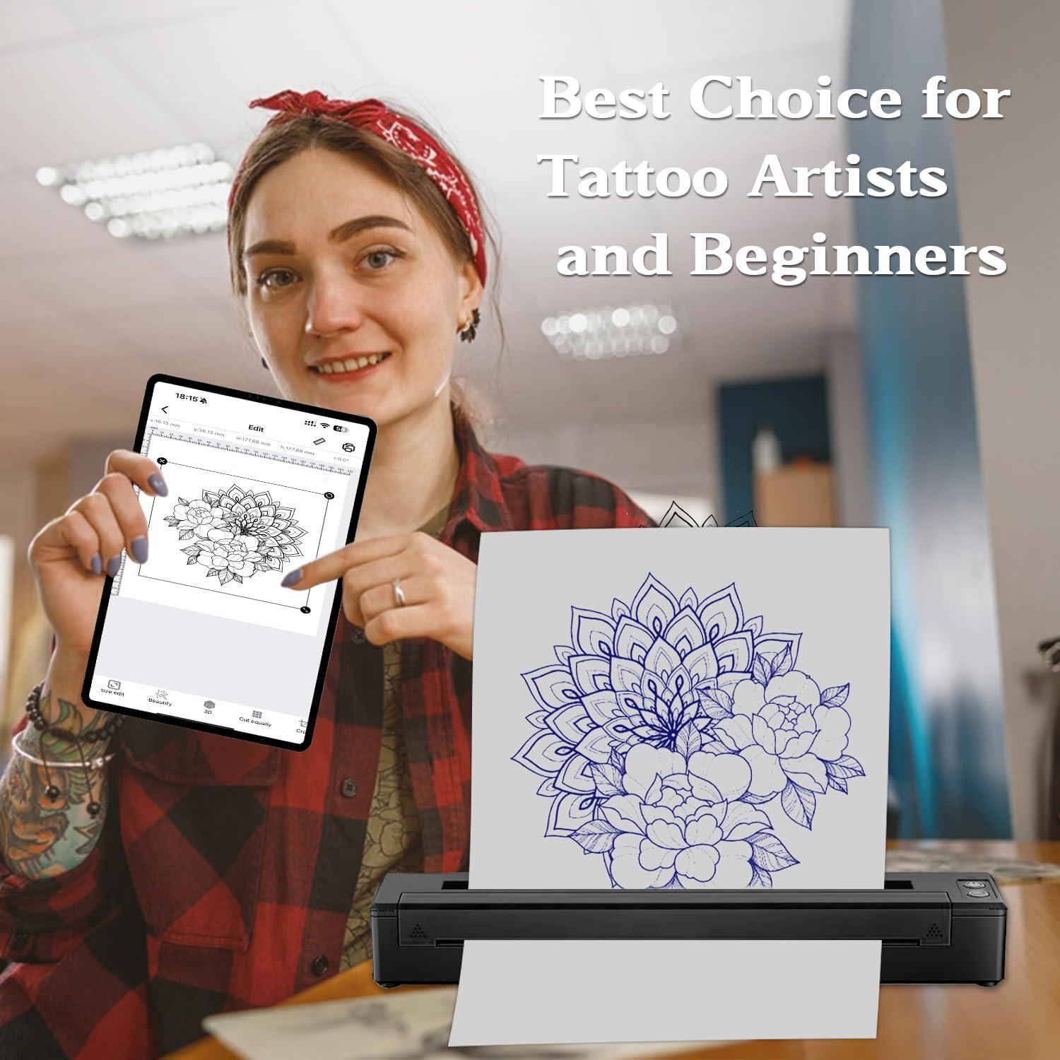 Impresora de Plantillas de Tatuajes Inalámbrica Sacnahe P19