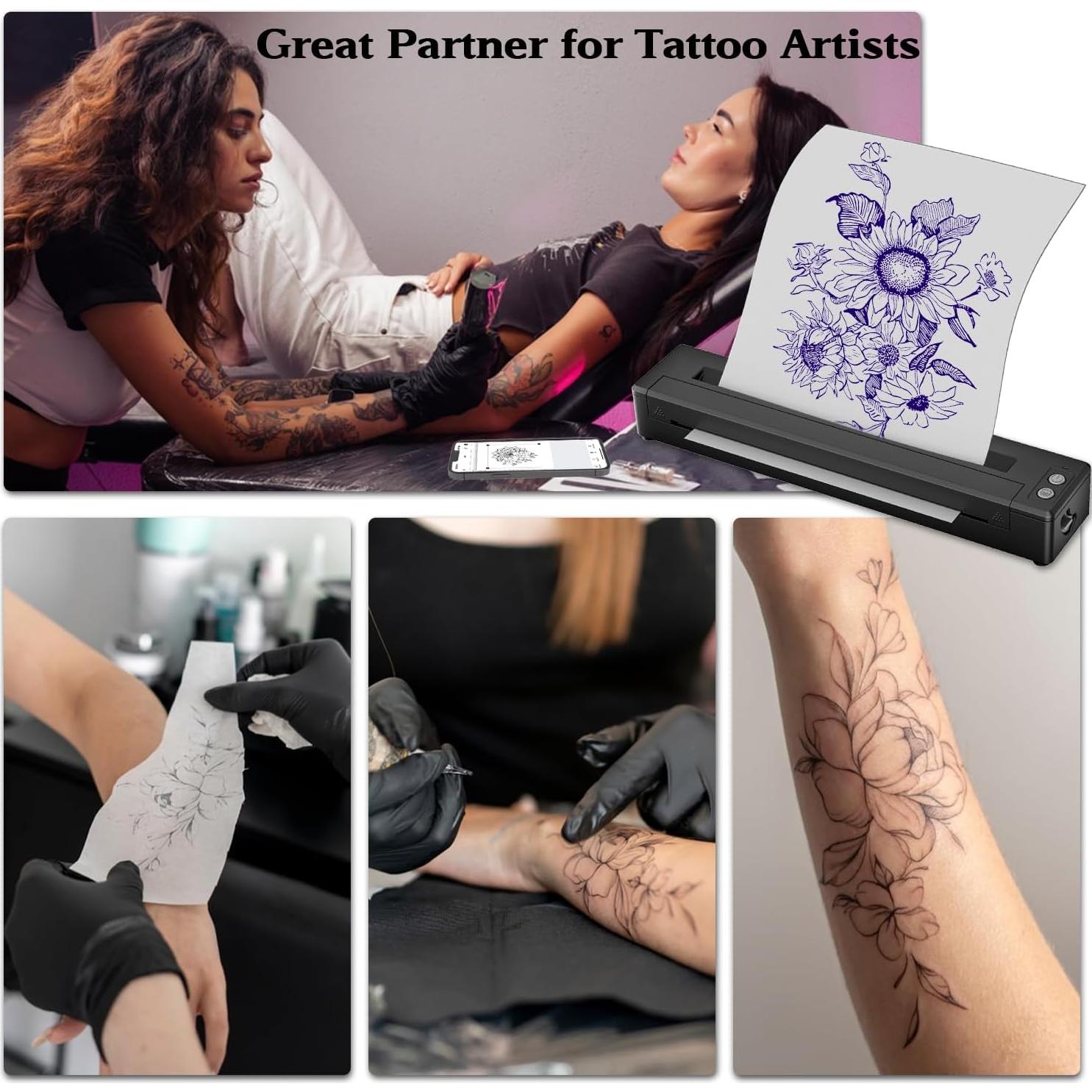 Impresora de Plantillas de Tatuajes Inalámbrica Sacnahe P19