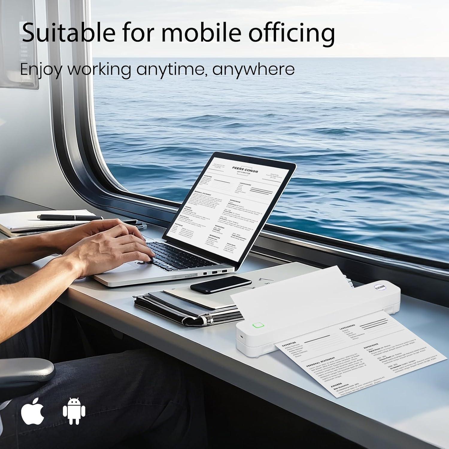 Impresora Térmica de Tatuajes YUEBBB C80S Inalámbrica Bluetooth